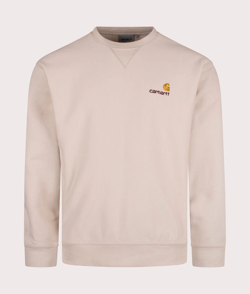 Carhartt WIP Mens Relaxed Fit American Script Sweatshirt